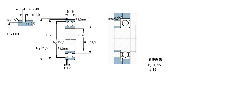 SKF 深沟球6009N样本图片