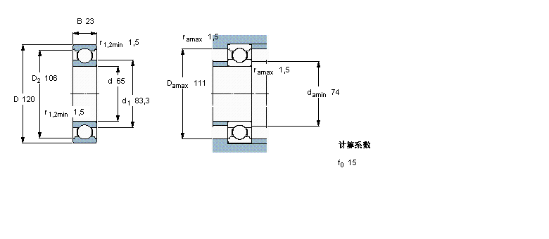 SKF 深沟球6213/HC5C3样本图片