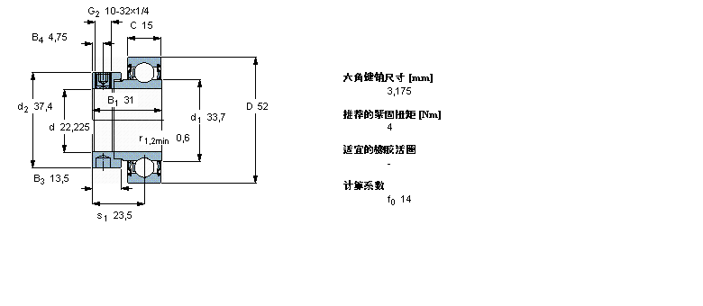 SKF Y-YET205-014CW样本图片