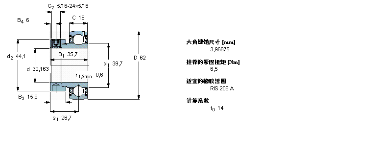 SKF Y-型立式座单元YET206-103样本图片