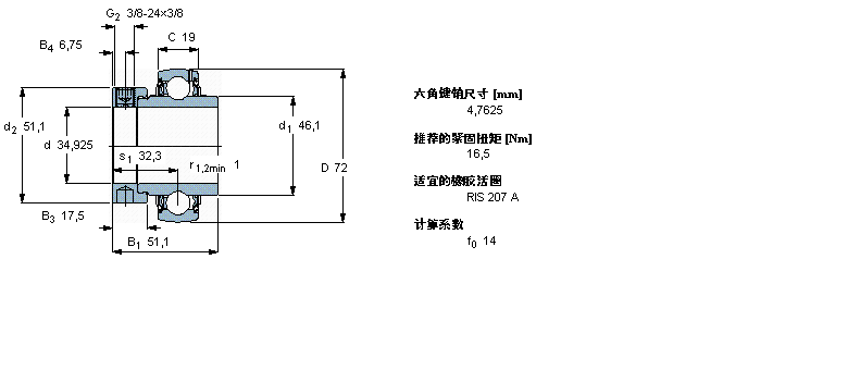 SKF Y-型立式座单元YEL207-106-2F样本图片