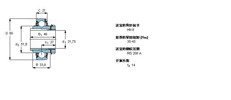 SKF Y-YSA208-2FK样本图片