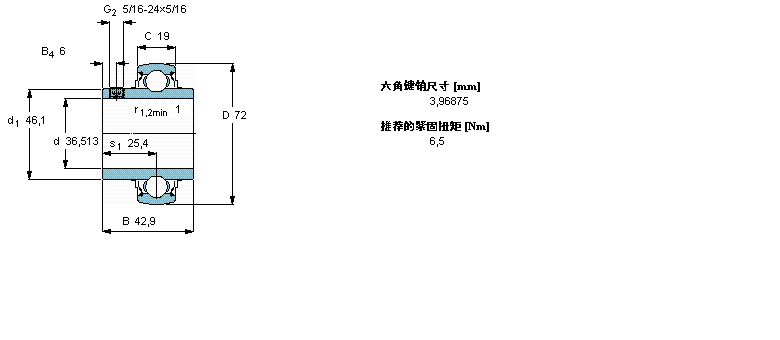 SKF Y-YAR207-107-2FW/VA228样本图片