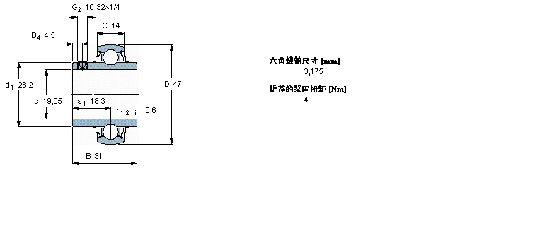 SKF Y-YAR204-012-2FW/VA201样本图片