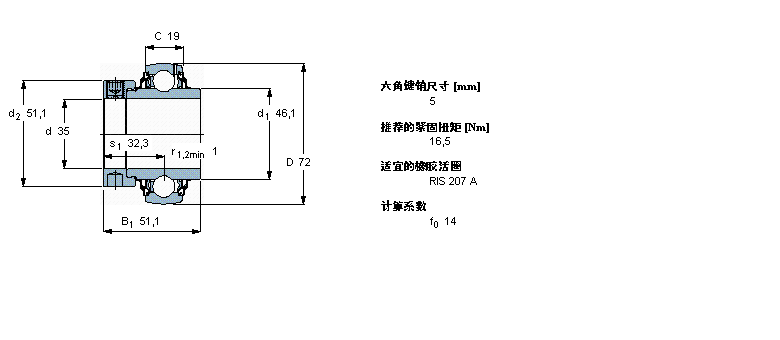 SKF Y-YEL207-2RF/W64样本图片