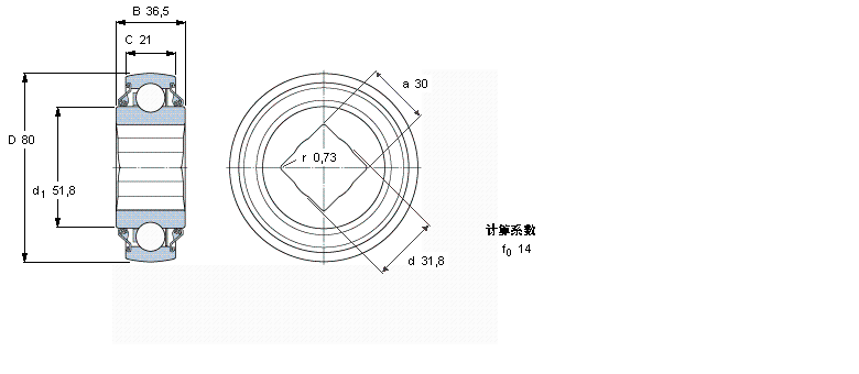 SKF Y-YQC208-102CW样本图片