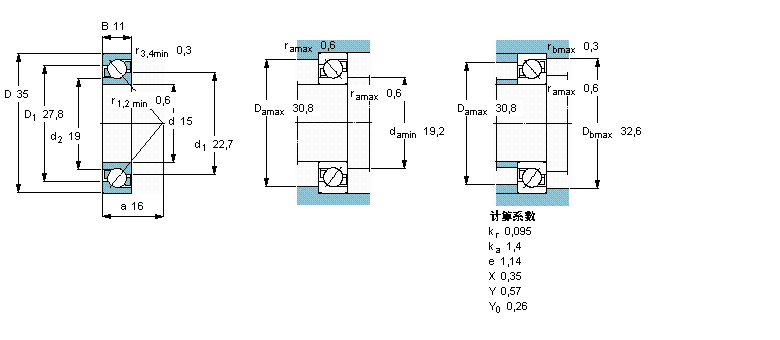 SKF 角接触球7202BEGAP样本图片