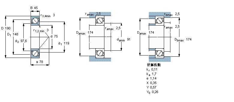 SKF 角接触球7415BGAM样本图片