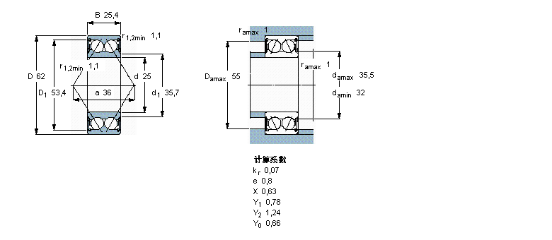 SKF 角接触球3305A-2RS1TN9/MT33样本图片