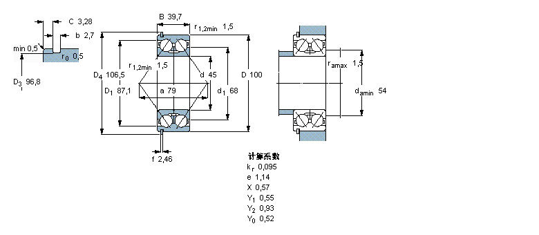 SKF 角接触球3309DNRCBM样本图片