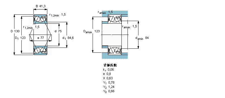 SKF 角接触球5215A-2Z样本图片