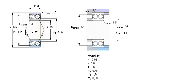 SKF 角接触球5215A-2RS1样本图片