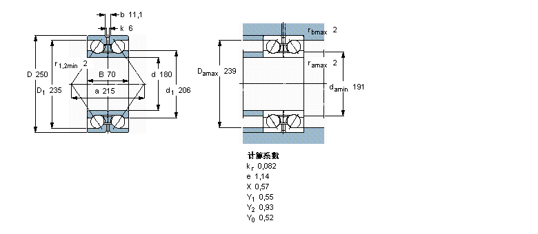 SKF 角接触球305288DA样本图片
