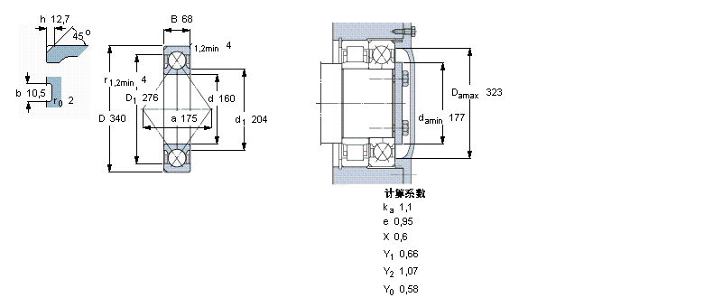 SKF 角接触球QJ332N2MA样本图片