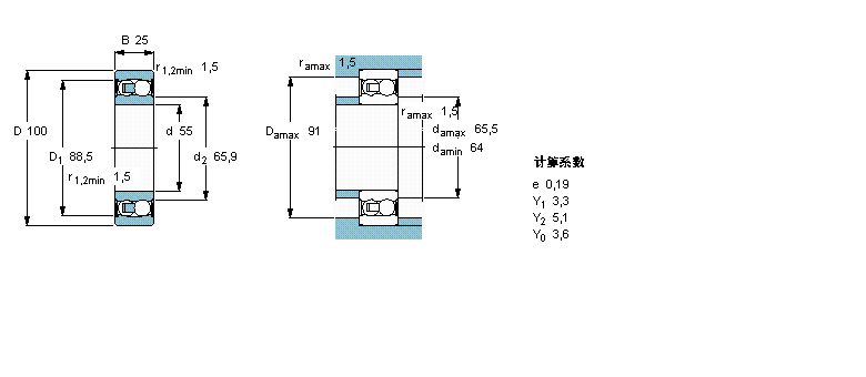 SKF 自调心球2211E-2RS1TN9样本图片