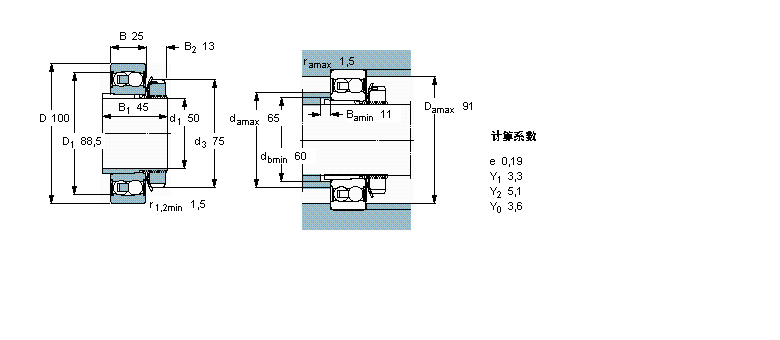 SKF 自调心球2211E-2RS1KTN9+H311C样本图片
