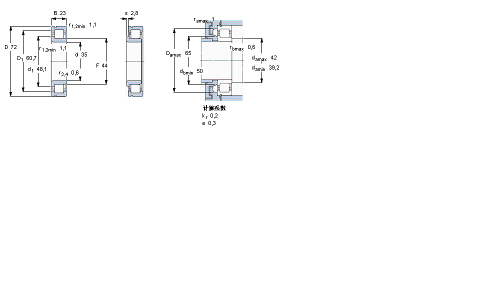 SKF 圆柱滚子NJ2207ECNJ样本图片
