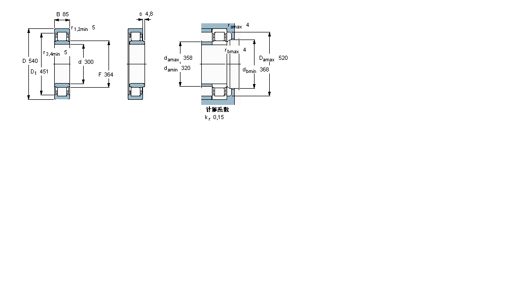SKF 圆柱滚子NU260MA样本图片