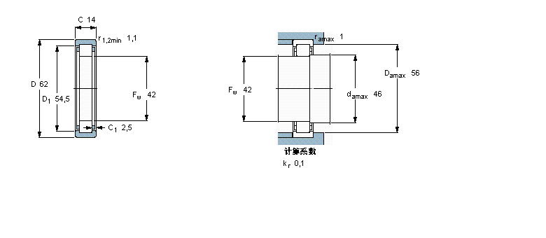 SKF 圆柱滚子RNU1007ECP样本图片