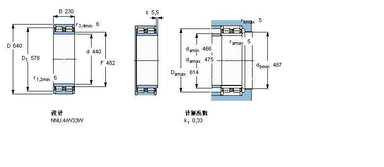 SKF 圆柱滚子BC2B316521样本图片
