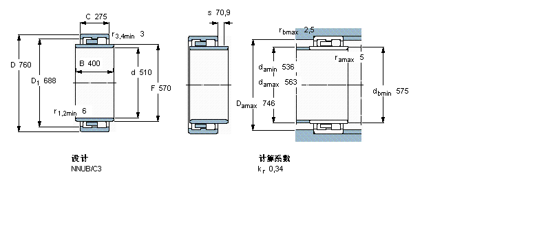 SKF 圆柱滚子BC2B320996样本图片