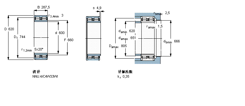 SKF 圆柱滚子BC2B319584/HA1样本图片