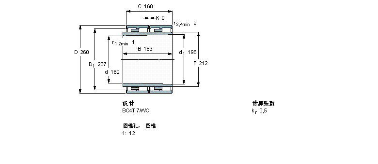 SKF 圆柱滚子312942样本图片