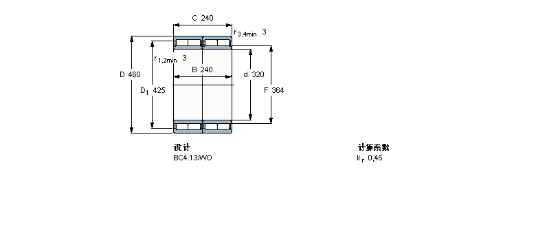 SKF 圆柱滚子BC4B322216B/HA3VJ212样本图片