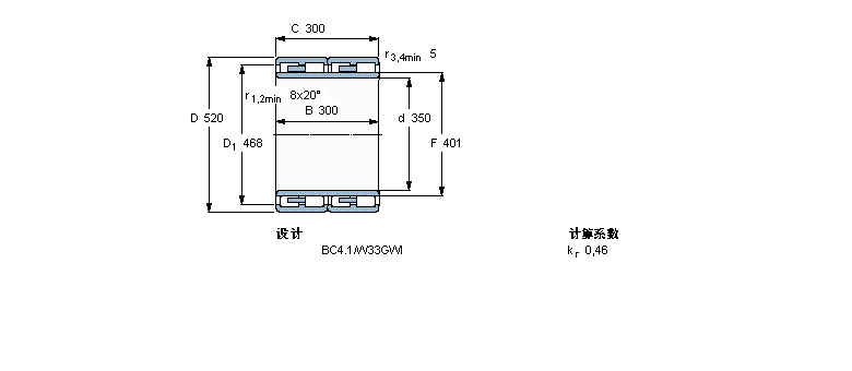 SKF 圆柱滚子BC4B326909/HA3样本图片