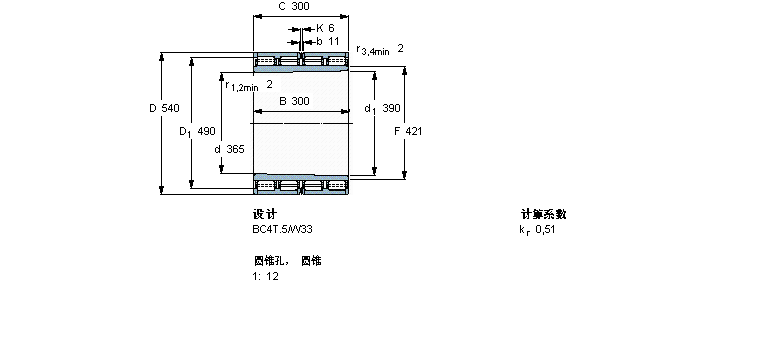SKF 圆柱滚子313041C样本图片