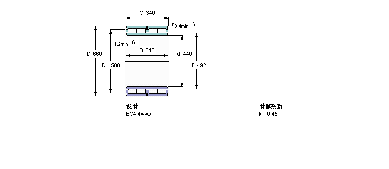 SKF 圆柱滚子635043样本图片
