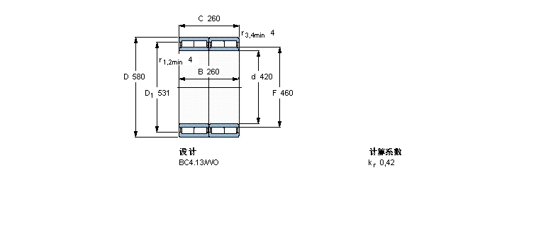SKF 圆柱滚子BC2B326137/HB2VJ202样本图片