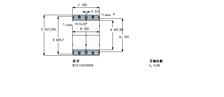 SKF 圆柱滚子BC2B326196/HA1VJ202样本图片
