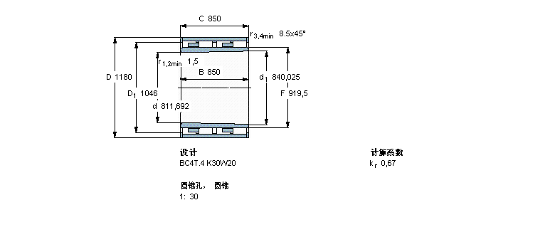 SKF 圆柱滚子BC4B457984VCA样本图片