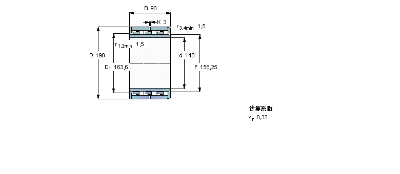SKF 圆柱滚子NNU6928M样本图片
