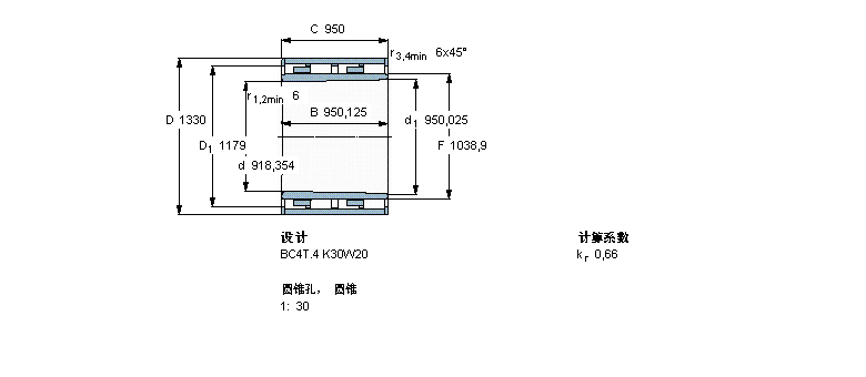 SKF 圆柱滚子BC4B457995VCA样本图片