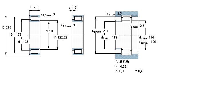 SKF 圆柱滚子NJG2320VH样本图片