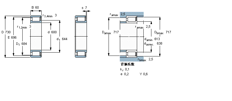 SKF 圆柱滚子NCF18/600V样本图片
