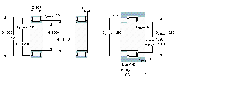 SKF 圆柱滚子NCF29/1000V样本图片