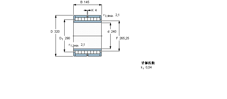 SKF 圆柱滚子NNU6948V样本图片