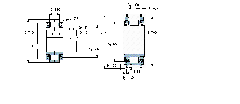 SKF 圆柱滚子BC1B319576DA样本图片