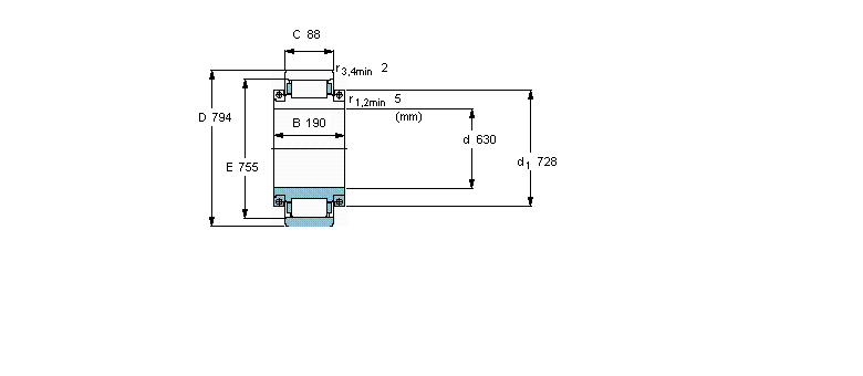 SKF 圆柱滚子BCSB316283A样本图片