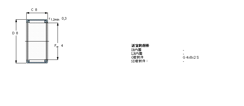 SKF 滚针HK0408样本图片