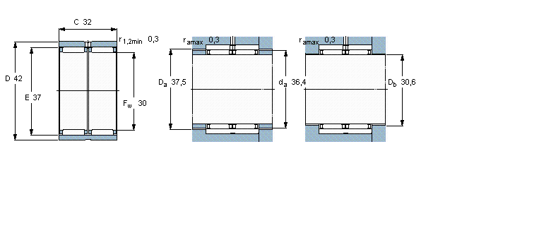 SKF 滚针RNAO30x42x32样本图片
