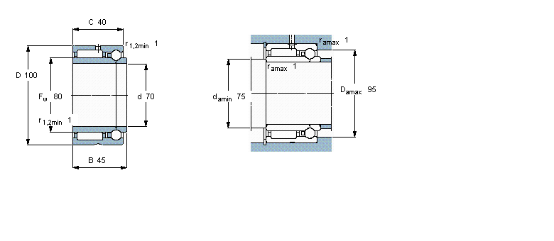 SKF 组合式滚针NKIB5914样本图片