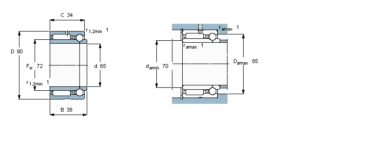 SKF 组合式滚针NKIB5913样本图片