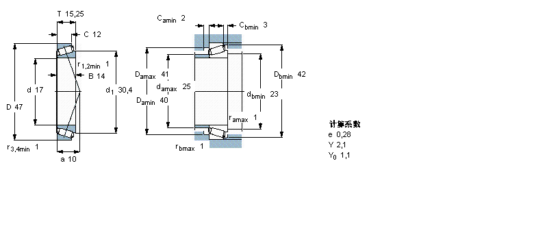 SKF 圆锥滚子30303J2样本图片