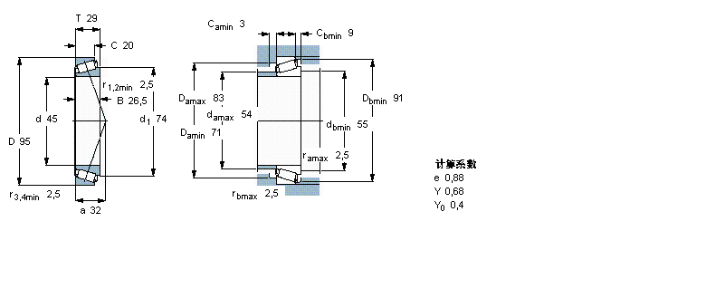 SKF 圆锥滚子T7FC045/HN3QCL7C样本图片