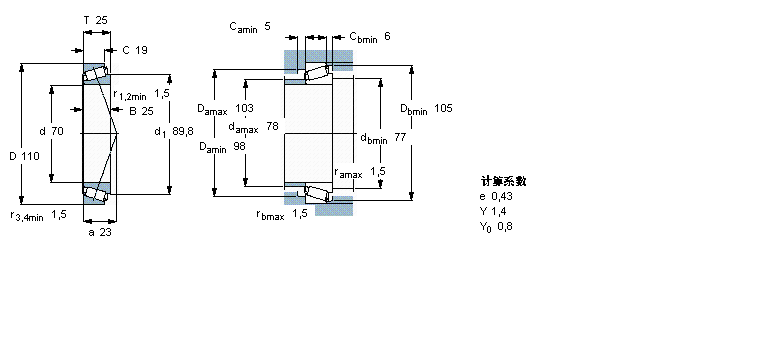 SKF 圆锥滚子32014X/Q样本图片