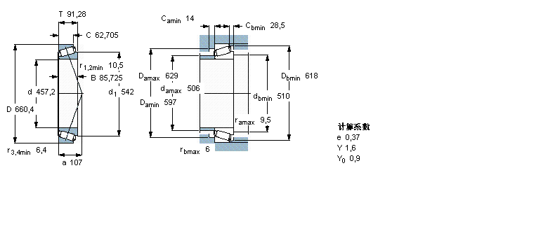 SKF 圆锥滚子EE737181/737260/VQ601样本图片